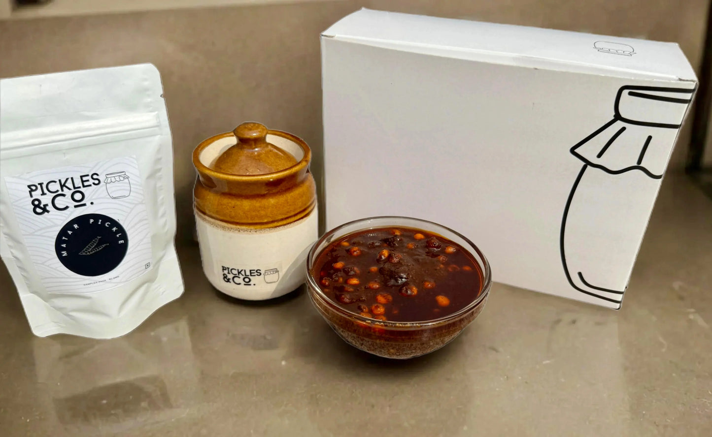 Matar Moola Pickle (Yellow Peas & Radish Pickle)