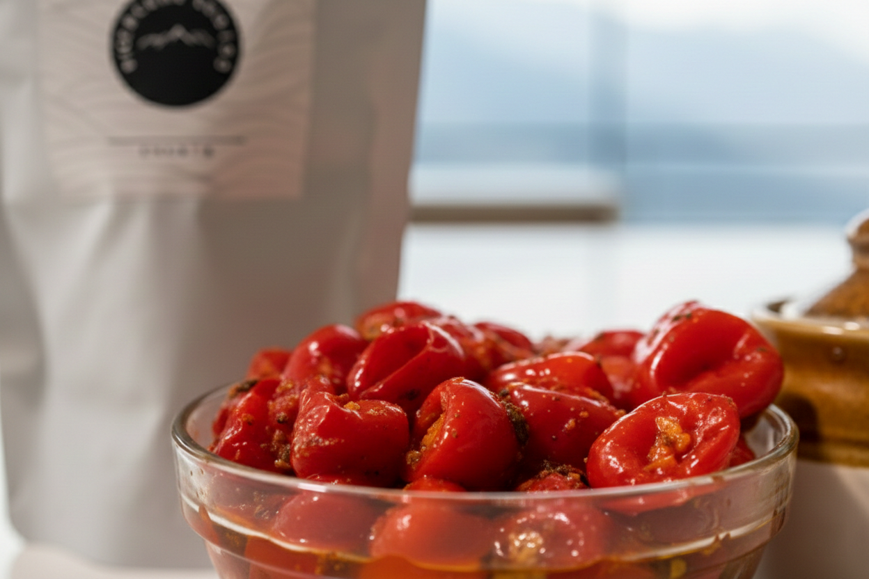 Dalle Khursani in Mustard Oil